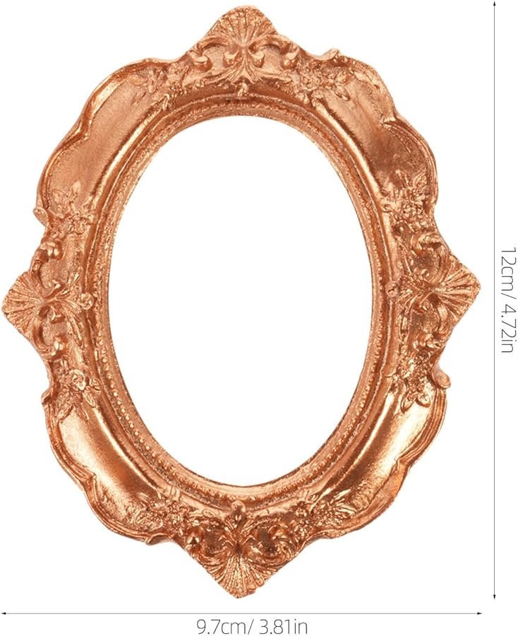 Vintage Mini Picture Frames Set Of 3 Antique 5x4 Inch For DIY Jewelry Display And Wall Decor - Image 2